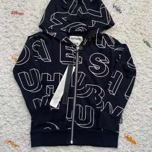 Nununu NWT Black Graphic Kids Hoodie